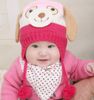 Animal Dog Shaped Crochet Baby Hats Caps kids Boy Girl Winter caps for children keep warm 5 colors suit 0-4T children