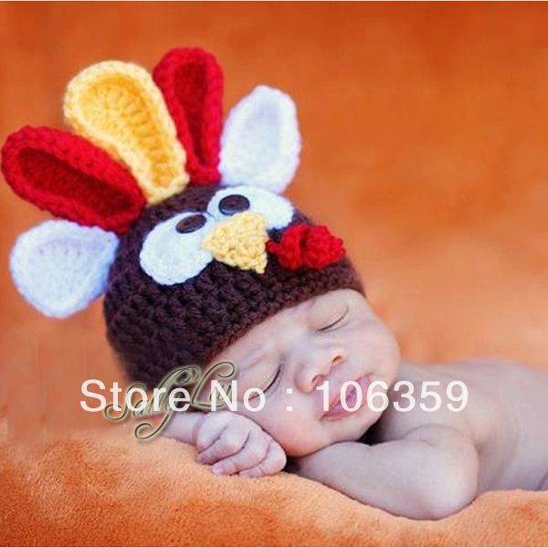 Baby Crochet Knit Beanie Hat Turkey Style Children Funny Winter Hats