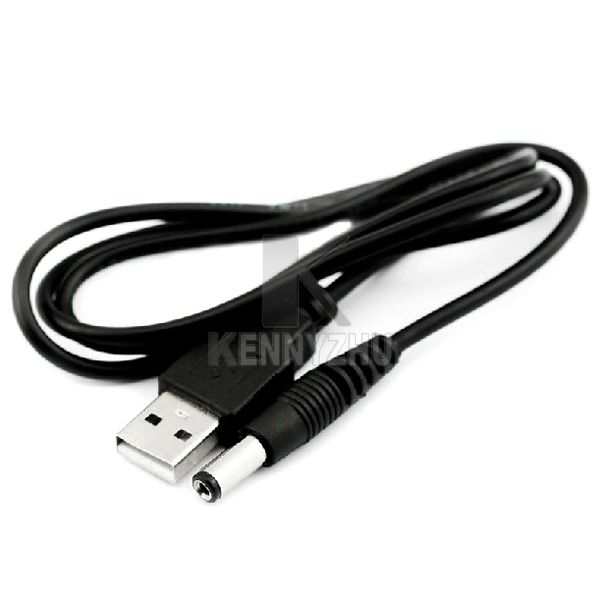 OD3.5 USB do DC 5.5mm x 2.1mm 80cm Convertor Convertor Cable Pure Copper DC