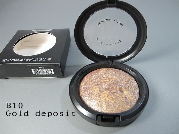 

Classic powder color gold deposit brand makeup MINERALIZE SKINFINISH face cake powder Foundation 10g dropship free shipping