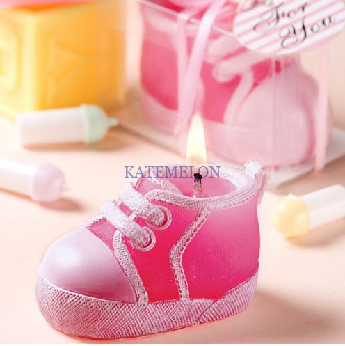 Gratuitas Velas Entrega Casamento, Vela Sapata De Bebê Amarrar Os Sapatos.  Rosa E Azul Duas Cores Favores Da Vela De Forever75948, $88,22 |  Pt.Dhgate.Com