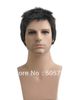 100 Human Hair Fashion Men Boys Boys Quinquagenarian Male Short Hair Short Wigs5362848