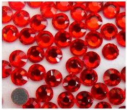 16SS 4MM DMC HotFix Crystal Strass Rhinestone Iron-On Siam Red Hot Fix Glass Stones SS16