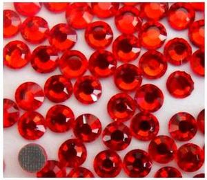 16ss 4mm DMC Hotfix Crystal Strass Rhinestone Iron-On Siam Red Hot Fix Glass Stones SS16