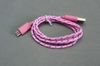 1 м 3FT ткань плетеный провод Micro USB кабель для передачи данных для HTC Sumsung S3 S4 ткань тканые волокна трикотажные нейлон 1000 шт./лот