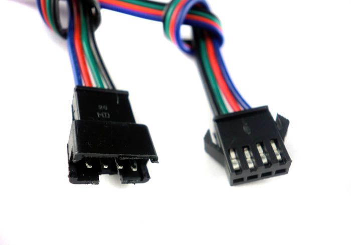 Connector 4 Pin with Wire for 35285050 RGB Led Strip Male and Female3343344