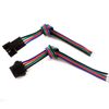 10Sets JST Male Female LED Connectors with 15cm 4Pin 22AWG RGB Cable Wire on One Side for 3528 5050 RGB LED Light Strips