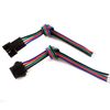 10 set di connettori LED maschio femmina JST con cavo da 15 cm 4 pin 22 AWG RGB su un lato per strisce luminose a LED RGB 3528 5050