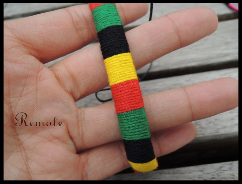Jamaica Flag Bracelet,Red Yellow Green Black Friendship, Cheap Bracelet