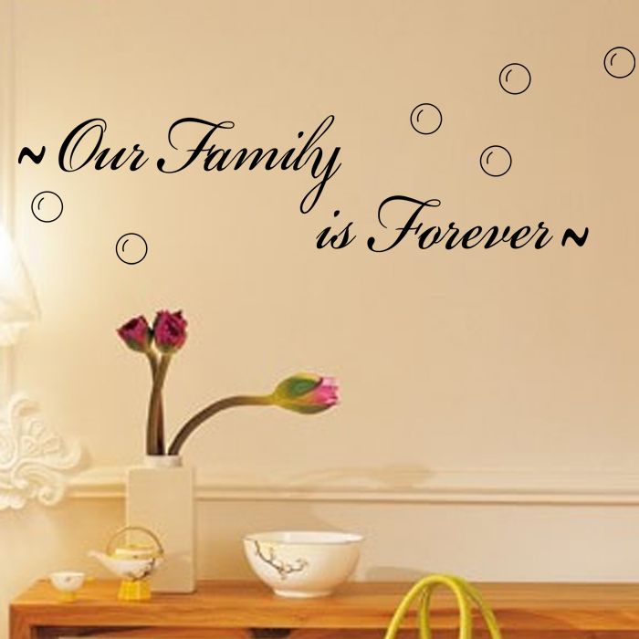 Our Family Is Forever Spiritual Quotes On Home Family Wall Decals ... Our Family Is Forever Spiritual Quotes On Home Family Wall Decals ...