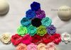 25039039275 039 Mixed Materials Handmade Crochet Flowers Appliques Sewing Trims Bow Baby Cloth Accessories Artificial 1543471