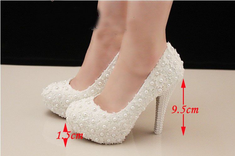 Wedding White High Heel Bridal Dress Evening Party Prom Shoes Bridesmaid Shoes Gorgeous Formal Dress Shoes