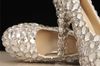 Nieuwe Collectie Elegante Diamond Trouwschoenen Mode Mooie Crystal High Heels Glittering Platform Vrouw Pumps Banquet Prom Schoenen
