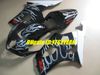 7 هدايا! طقم دراجة نارية Fairings لعام 2003 2004 سوزوكي GSXR1000 GSX R1000 K3 03 04 GSXR 1000 R1000 flames blk