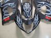 7 gåvor !! Motorcykel Fairings Kit för 2003 2004 SUZUKI GSXR1000 GSX R1000 K3 03 04 GSXR 1000 R1000 Vit Flammor BLK FAIRING SET