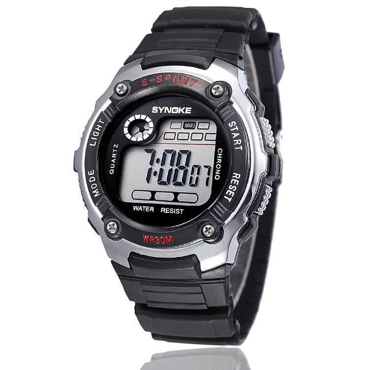 

Hot Wrist Watches Men Sports Watches LED Digital Watches For Kids School Students Mix Colors Drop Free Shipping, As the pictures