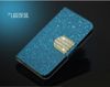 Vente en gros - Étui à rabat magnétique en cuir de luxe Bling Wallet pour iPhone 4 / 4S iphone 5 5s i4 i5