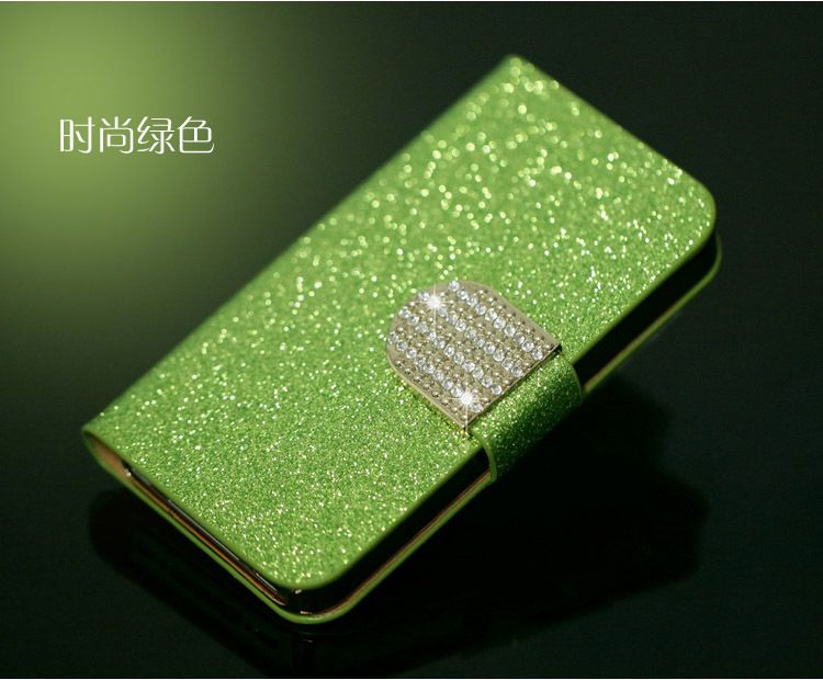 Wholesale  -  Bling Wallet Luxuryレザー磁気フリップカバーケースiPhone 4 / 4S iPhone5 5S I4 I5