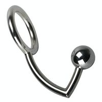 Wholesale Male Chastity Cock Lock Anal Plugs Cock Lock intruder with ball Male metal Anal hook ring Alternative sex toys