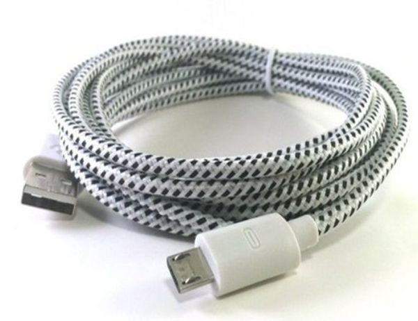 

Ткань плетеный Micro USB кабель для зарядки данных для Galaxy S4 S3 Note2 i9500 N7100 2000 шт.