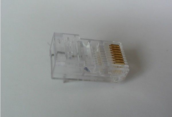 Gorąca wyprzedaż! Nowy 100 sztuk Crystal RJ45 Wtyczka CAT5E CAT5 RJ-45 LAN Złącze sieciowe, Darmowa wysyłka