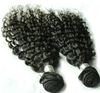 Wholesale - - Factory Price!!! mix length 12"-28" Malaysian virgin hair kinky curly wave unprocessed extension 50g/pcs 1B# natural color