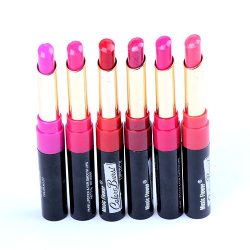 Matt läppstift Märke Makeup Lipsticks Högkvalitativa butiker Läppar 48PCS-kramar Tint Dark Purple Make Up Lip Stick Vattentät M2056