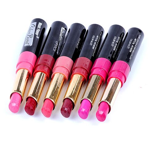 Matt läppstift Märke Makeup Lipsticks Högkvalitativa butiker Läppar -kramar Tint Dark Purple Make Up Lip Stick Vattentät M2056