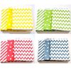 Partihandel - Gratis frakt Färgglada papperspåsar Chevron / Striped / Dots / Mod Favor Bags, Bitty Bag, Party Food Paper Bag 5 "x7" 56 färger porslin