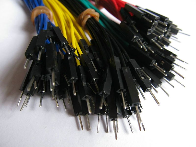 Arduino 5 renk kordon Bağlayıcılar için erkek fiş 1p-1p Dupont Tel Jumper Kablo / 2.54mm 30cm erkek, ücretsiz nakliye