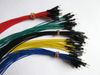 Arduino 5 renk kordon Bağlayıcılar için erkek fiş 1p-1p Dupont Tel Jumper Kablo 100pcs / lot 2.54mm 30cm erkek, ücretsiz nakliye