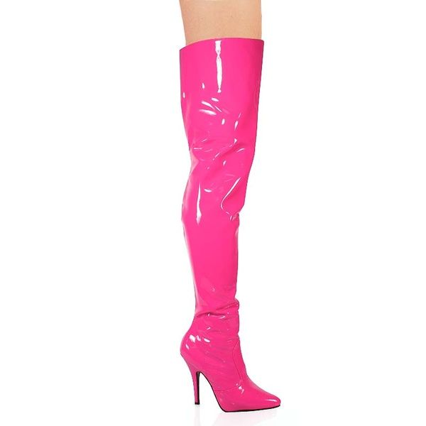 pink long boots