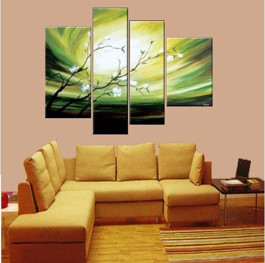 Hand Painted Oil Wall Art Home Decoration Abstract Flower Oil Painting