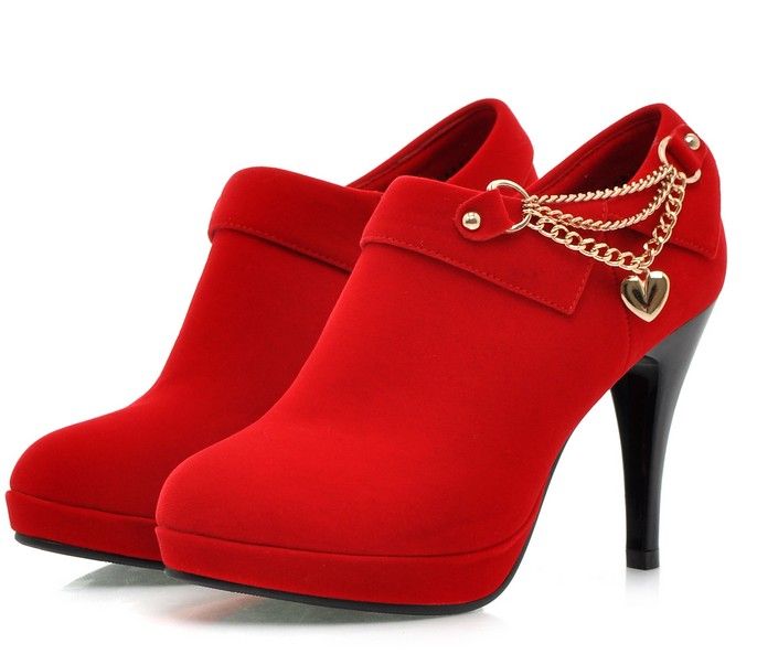

Spring Fashion high heel sexy zipper waterproof women's shoes, Black