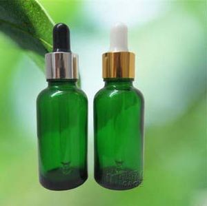 30ml Green glass dropper bottles Vials Essential Oil Bottle Sensitive Chemical Storage #7433