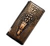 100% cuir véritable motif crocodile portefeuille femmes long style peau de vache sac à main dame sac à main noble luxueux personnalisé personnalisé Alli290h