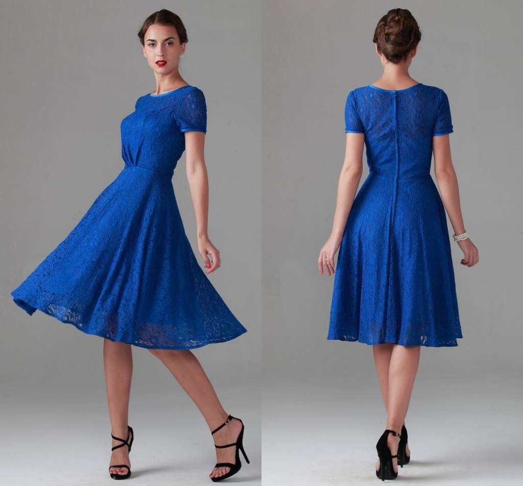 Royal Blue Wedding Dress for Mother's