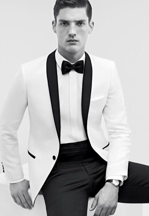 New Style Two Buttons Groom Tuxedos Black Best man Notch Satin Lapel Groomsman Men Wedding Suits Bridegroom Jacket+Pants+Tie+GirdleJ320