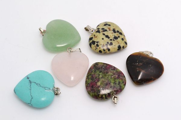 

Много ювелирных изделий сердце натуральный камень драгоценный камень подвески п