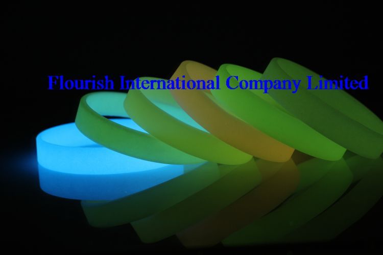 wholesale Mix Glow in dark Silicone wristband Blank Silicone Bracelet SP002