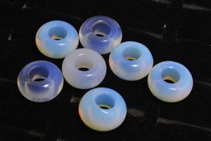 Opal Lose Perlen großhandel-Viele Schmuck Opal Stein Runde Perlen Hochglanzpoliert Lose Perlen mm Großes Loch Fit Charms Europäischen Armband DIY B100