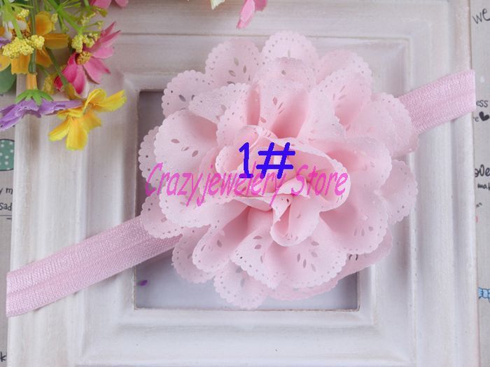 elástico suave con ojal,diadema de flores para bebés recié elástico suave con ojal,diadema de flores para bebés recié