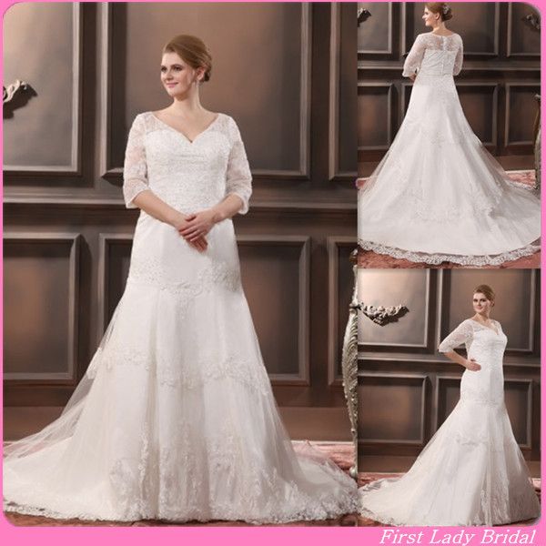 wedding dress for big sizephoto