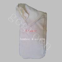 Bamboocotton para sorber gratis 200 piezas 4 capas Todas las almohadillas de algodón orgánico de bambú Inserto orgánico de alta calidad