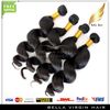 Extensions de cheveux humains vierges brésiliens lâches, trames de cheveux, 4 pièces/lot