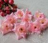 Partihandel - Ny Hot 100pcs Artificiell Simulering Silk Camellia Rose Flower Head 4.5cm DIY Brooch Headwear Ring