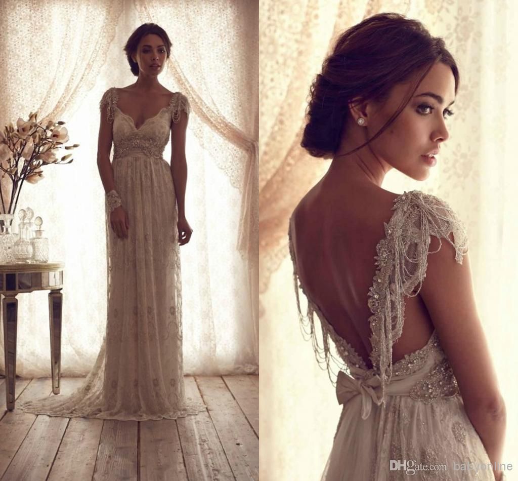 Wholesale 2014 Hot Sell Vintage Sheer Wedding Dresses Sweetheart ...
