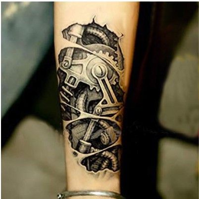 Terminator Armor Dimensional Mechanical Parts Tissue Biochemical Monochrome Tattoo Stickers Waterproof Sticker M Airbrush Compressor Terminator Armor Dimensional Mechanical Parts Tissue Biochemical Monochrome Tattoo Stickers Waterproof Sticker M Airbrush Compressor