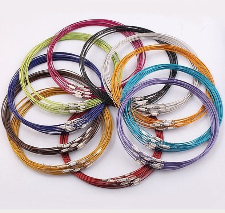 2019 Wholesale Fashion Mixed Copper Memory Wire Necklace Choker Cords