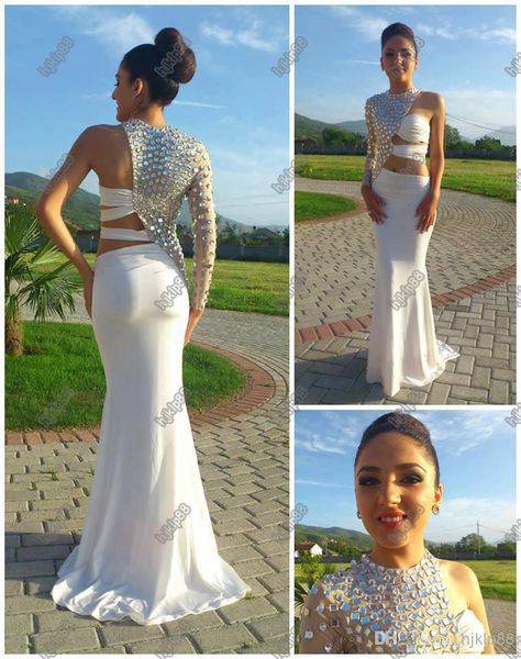 

Prom dre e 2014 a ymmetrical one leeve cut out prom dre cry tal beaded evening gown fitted pageant dre e china prom dre e